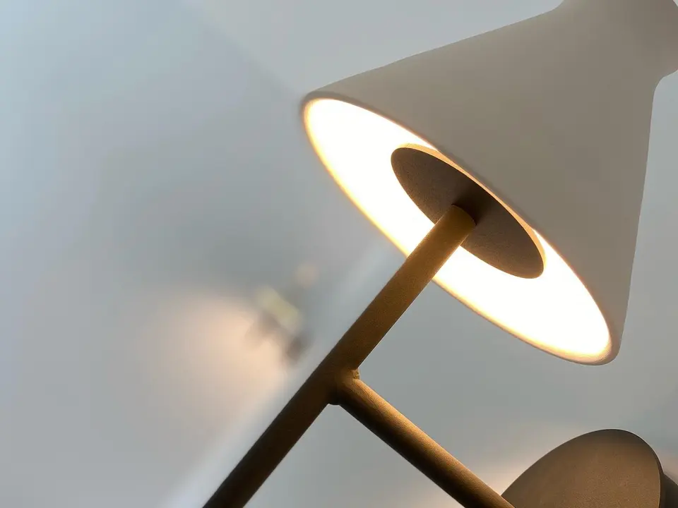 Modern wall lamp with a warm glow